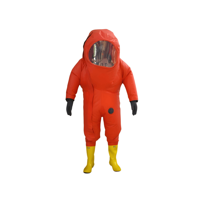 GW-10000 Fully Enclosed Heavy-Duty Gas-Tight Chemical Protective Suit (One-Piece)